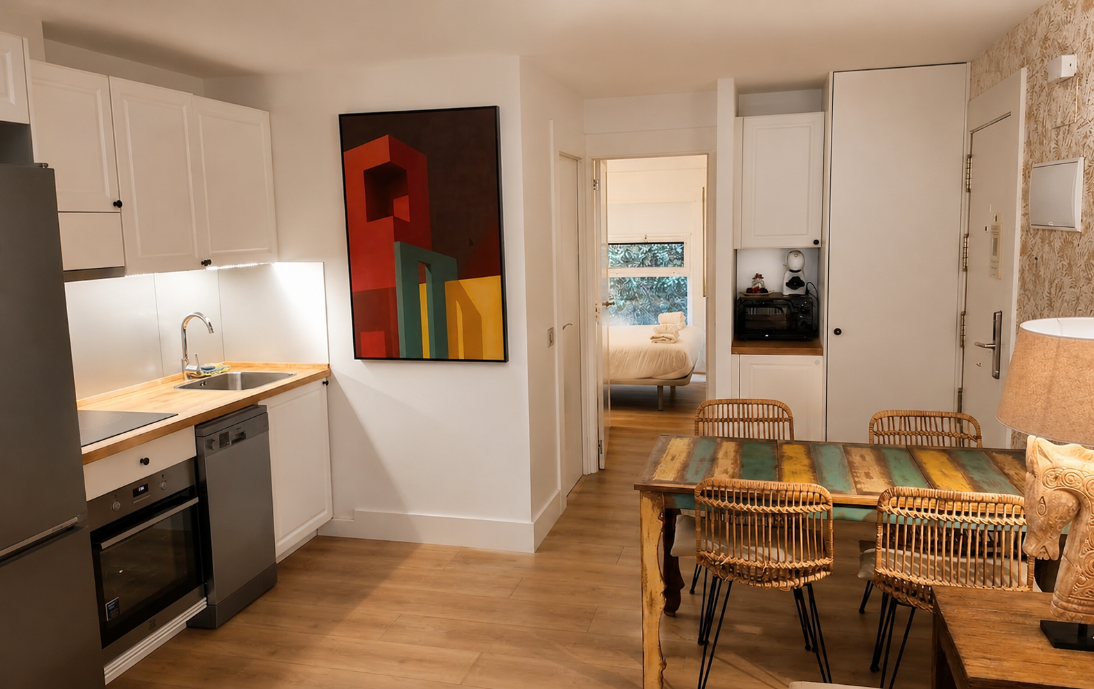 Apartamento turístico de 1 habitación en Madrid centro — Apartahotel Quo Eraso, barrio Guindalera